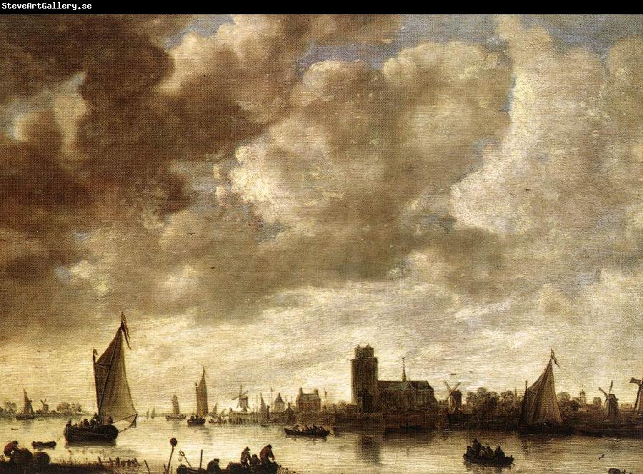 GOYEN, Jan van View of the Merwede before Dordrecht sdg